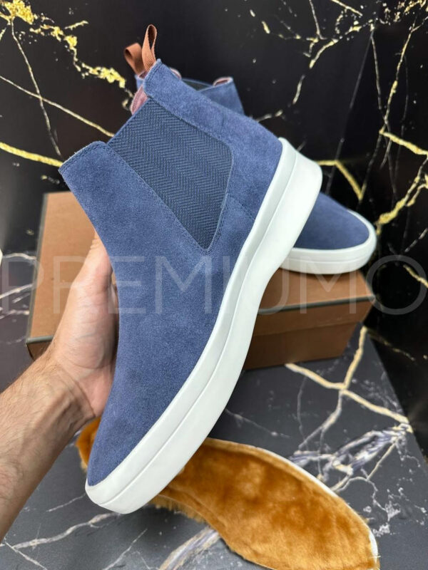 Loro Piana синие ботинки PR341059 2