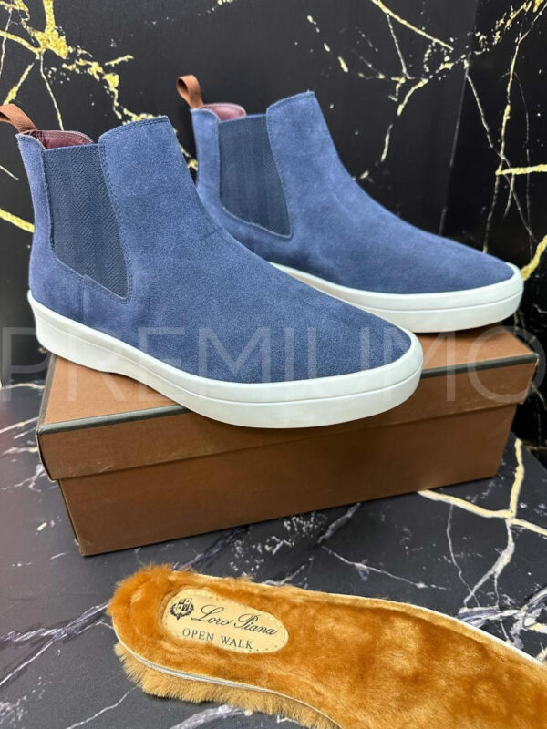 Loro Piana синие ботинки PR341059