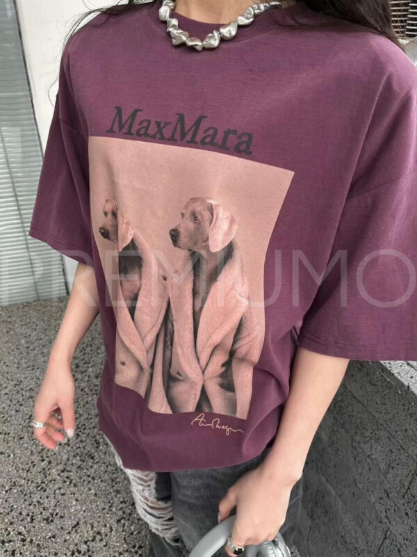 Max Mara футболка бордовая (S) PR345951 2