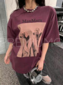 Max Mara футболка бордовая (S) PR345951 3