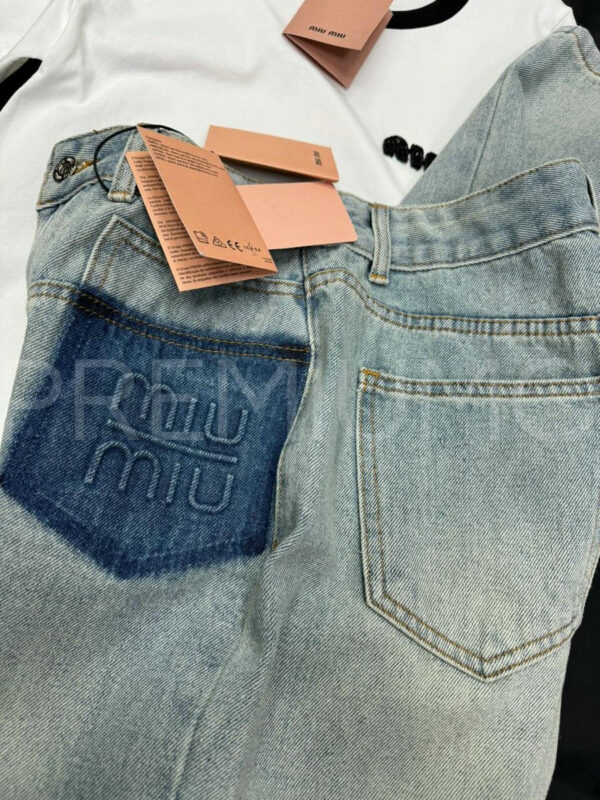 Miu Miu джинсы PR608186 7
