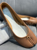 Maison Margiela балетки коричневые кожаные PR930070 9