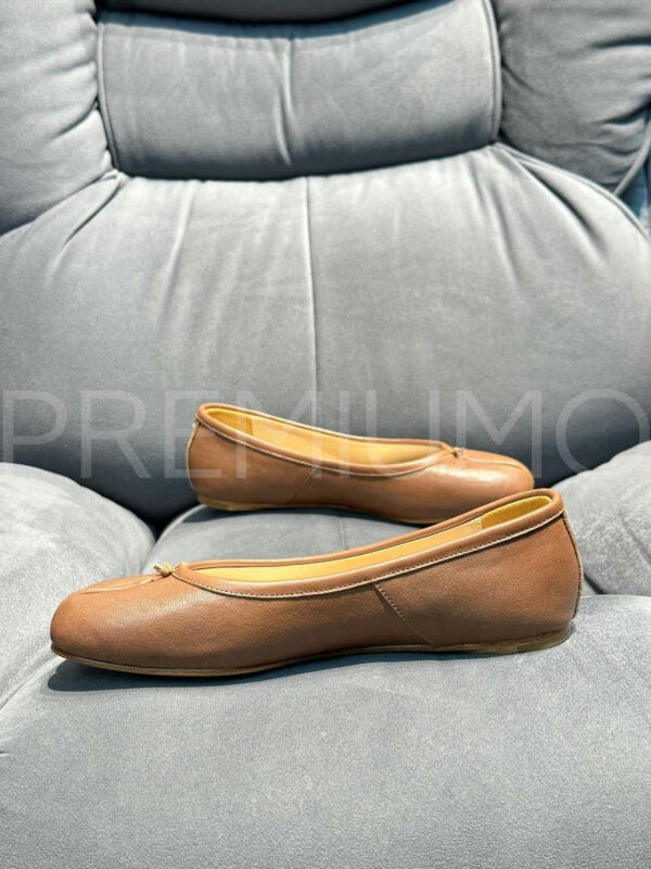 Maison Margiela балетки коричневые кожаные PR930070 4