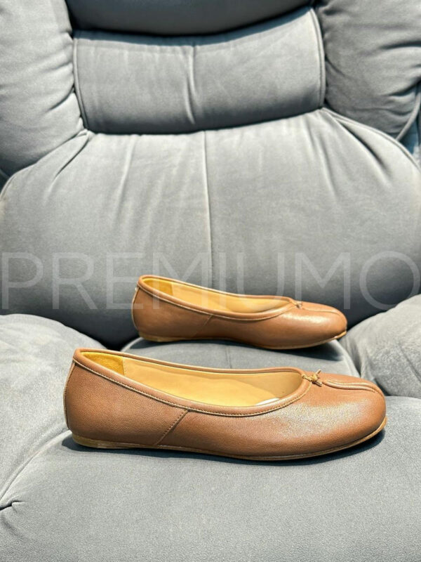Maison Margiela балетки коричневые кожаные PR930070 3