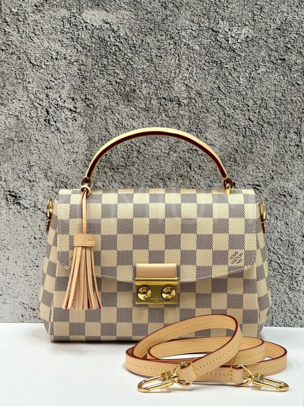 Louis Vuitton Damier Ebene Canvas Croisette сумка PR490487 21
