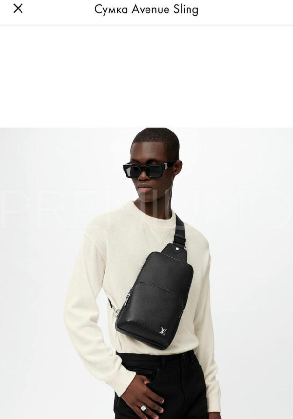 Louis Vuitton Avenue Sling из кожи Taigа рюкзак PR463582 24