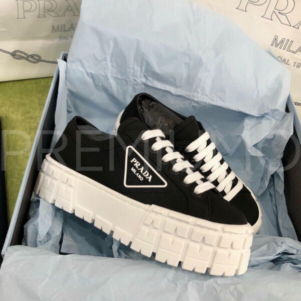 Prada Double Wheel Re-Nylon gabardine кеды PR925450 5
