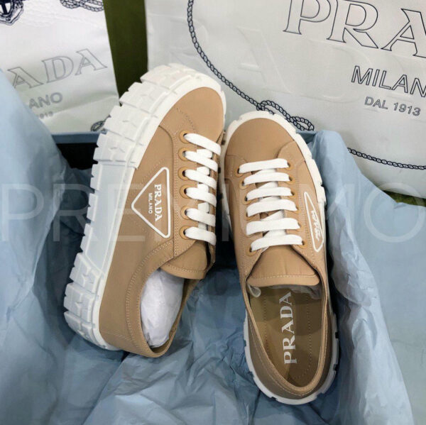 Prada Double Wheel Re-Nylon gabardine кеды PR168235 3