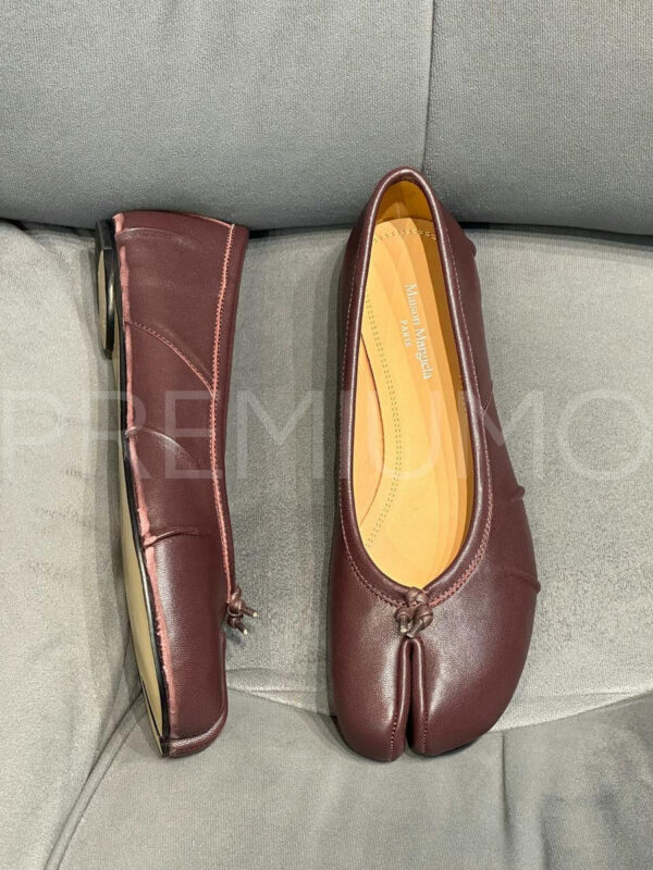 Maison Margiela коричневые балетки PR387392 7