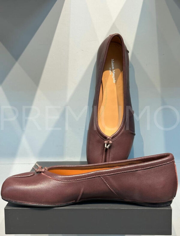 Maison Margiela коричневые балетки PR387392 3