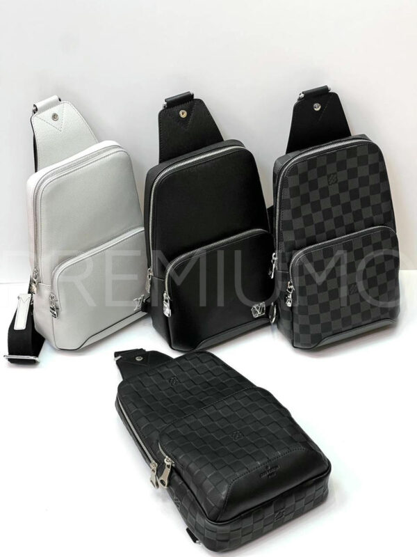 Louis Vuitton Avenue Sling из кожи Taigа рюкзак PR463582 8