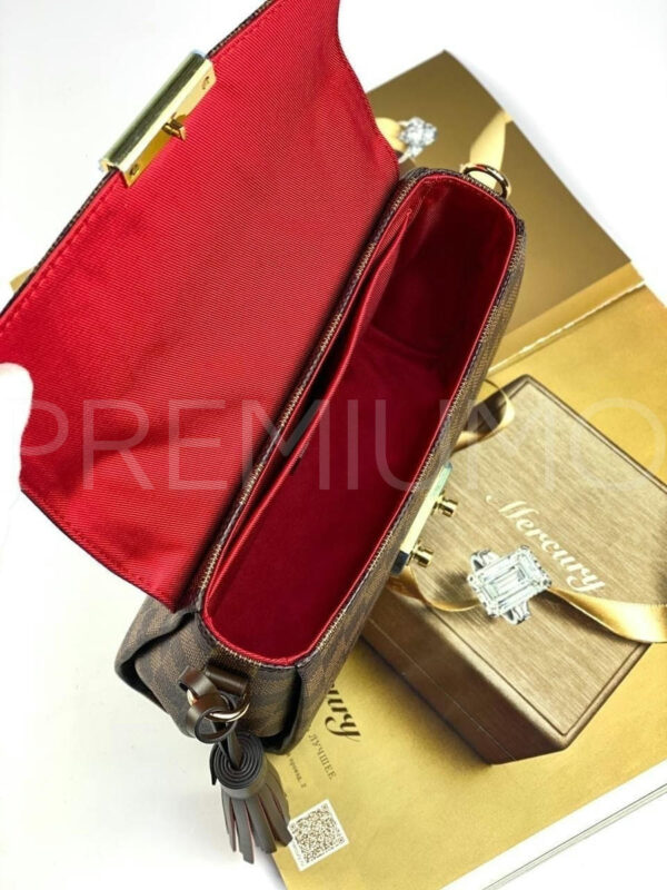 Louis Vuitton Damier Ebene Canvas Croisette сумка PR982734 12