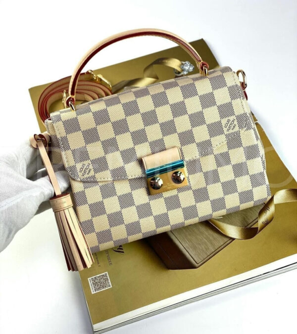 Louis Vuitton Damier Ebene Canvas Croisette сумка PR490487 3