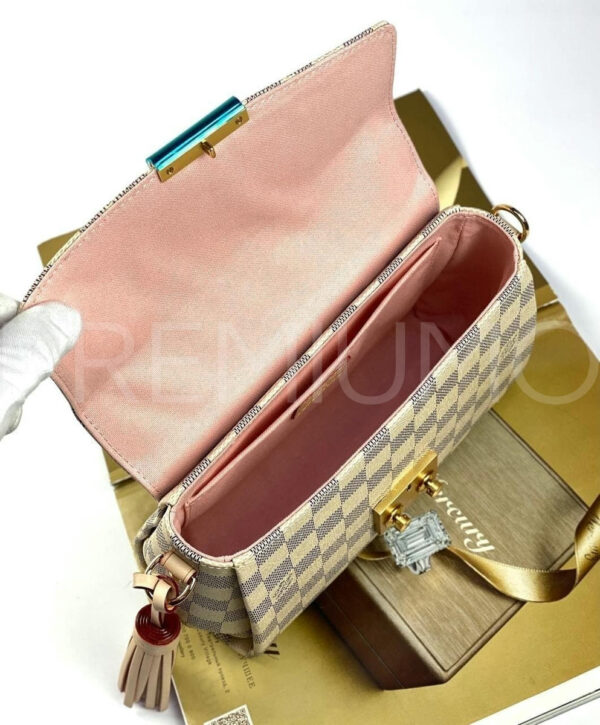 Louis Vuitton Damier Ebene Canvas Croisette сумка PR490487 5