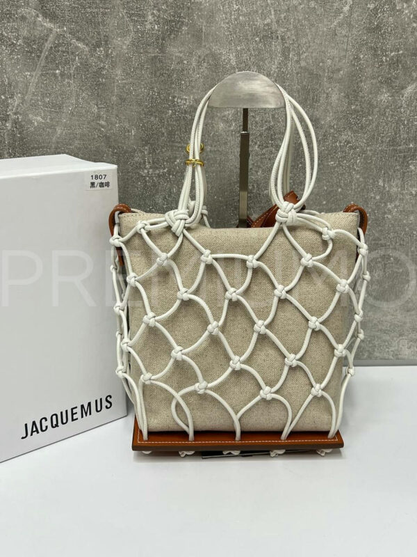Jacquemus сумка кожаная бежевая PR235417 2
