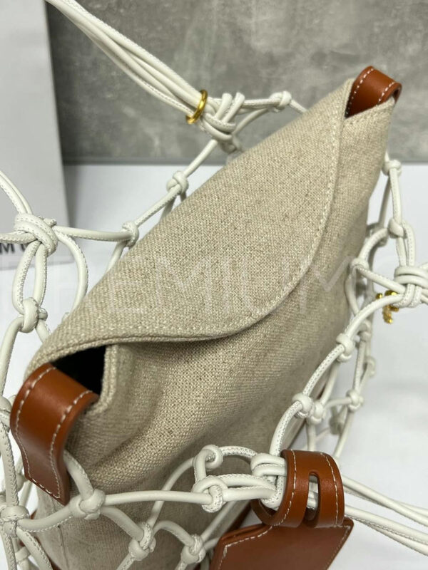 Jacquemus сумка кожаная бежевая PR235417 7