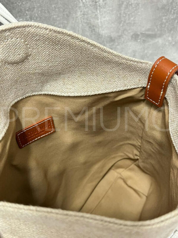 Jacquemus сумка кожаная бежевая PR235417 8