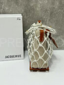 Jacquemus сумка кожаная бежевая PR235417 14