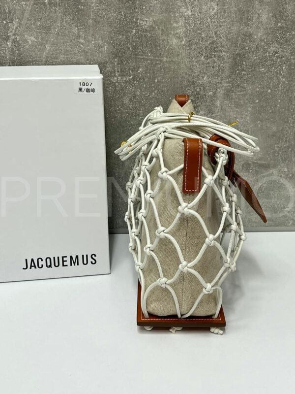 Jacquemus сумка кожаная бежевая PR235417 6