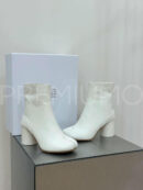 Maison Margiela ботильоны белые кожаные PR588184 7