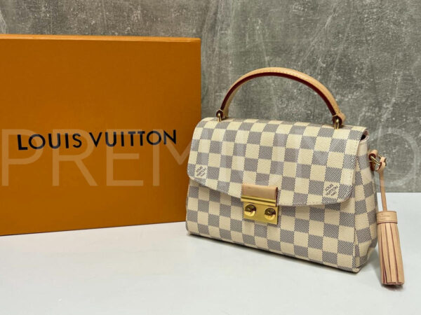 Louis Vuitton Damier Ebene Canvas Croisette сумка PR490487 13