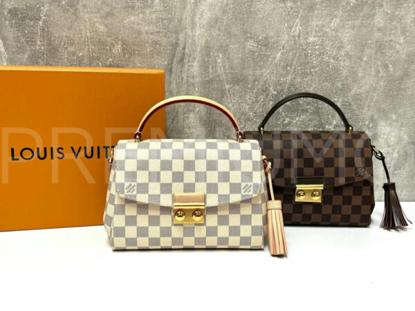 Louis Vuitton Damier Ebene Canvas Croisette сумка PR490487 20