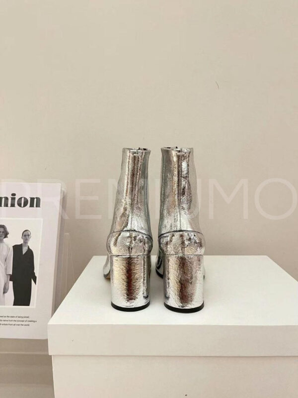 Maison Margiela ботильоны серебристые дизайнерские PR277725 3