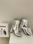 Maison Margiela ботильоны серебристые дизайнерские PR277725 13