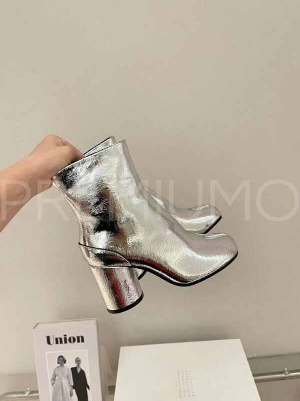 Maison Margiela ботильоны серебристые дизайнерские PR277725 4