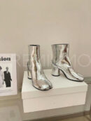 Maison Margiela ботильоны серебристые дизайнерские PR277725 14
