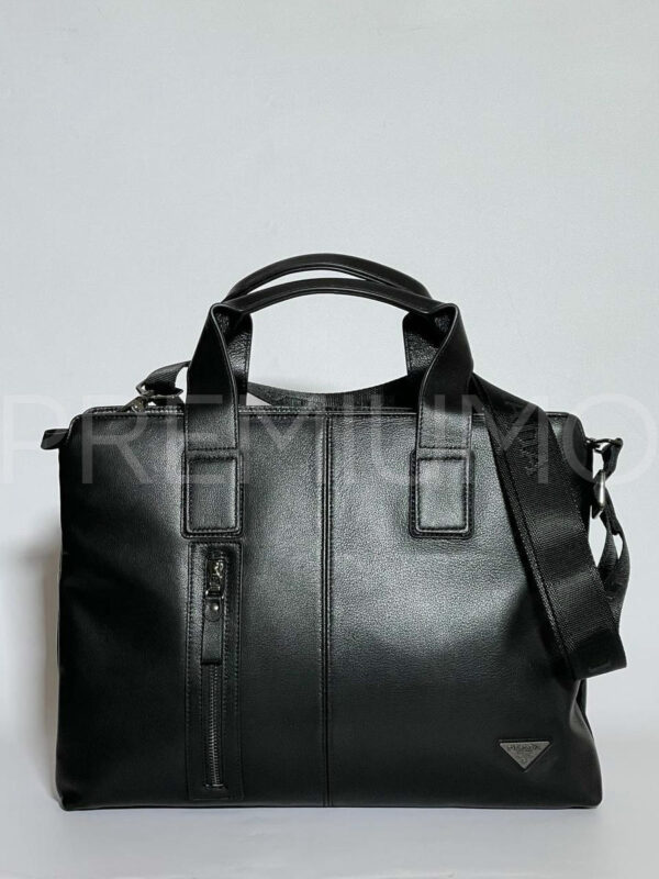 Prada портфель кожаный черный PR263221