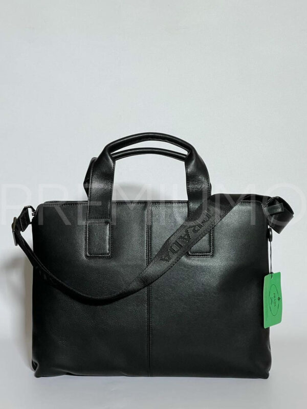 Prada портфель кожаный черный PR263221 2