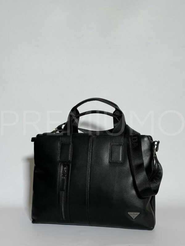 Prada портфель кожаный черный PR263221 4