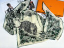 Hermes платок шаль PR355541 6
