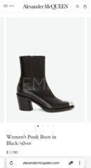 Alexander McQueen сапоги PR997151 47