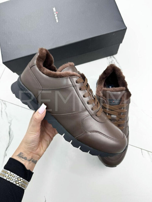 Kiton кроссовки с мехом PR331378 3