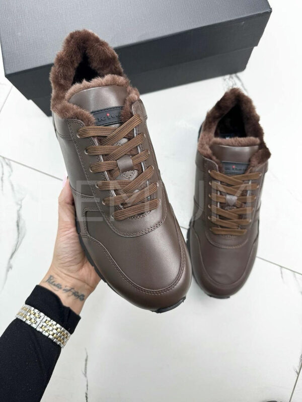 Kiton кроссовки с мехом PR331378 4