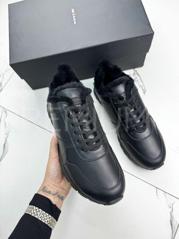 Kiton кроссовки кожаные трендовые PR116722 4