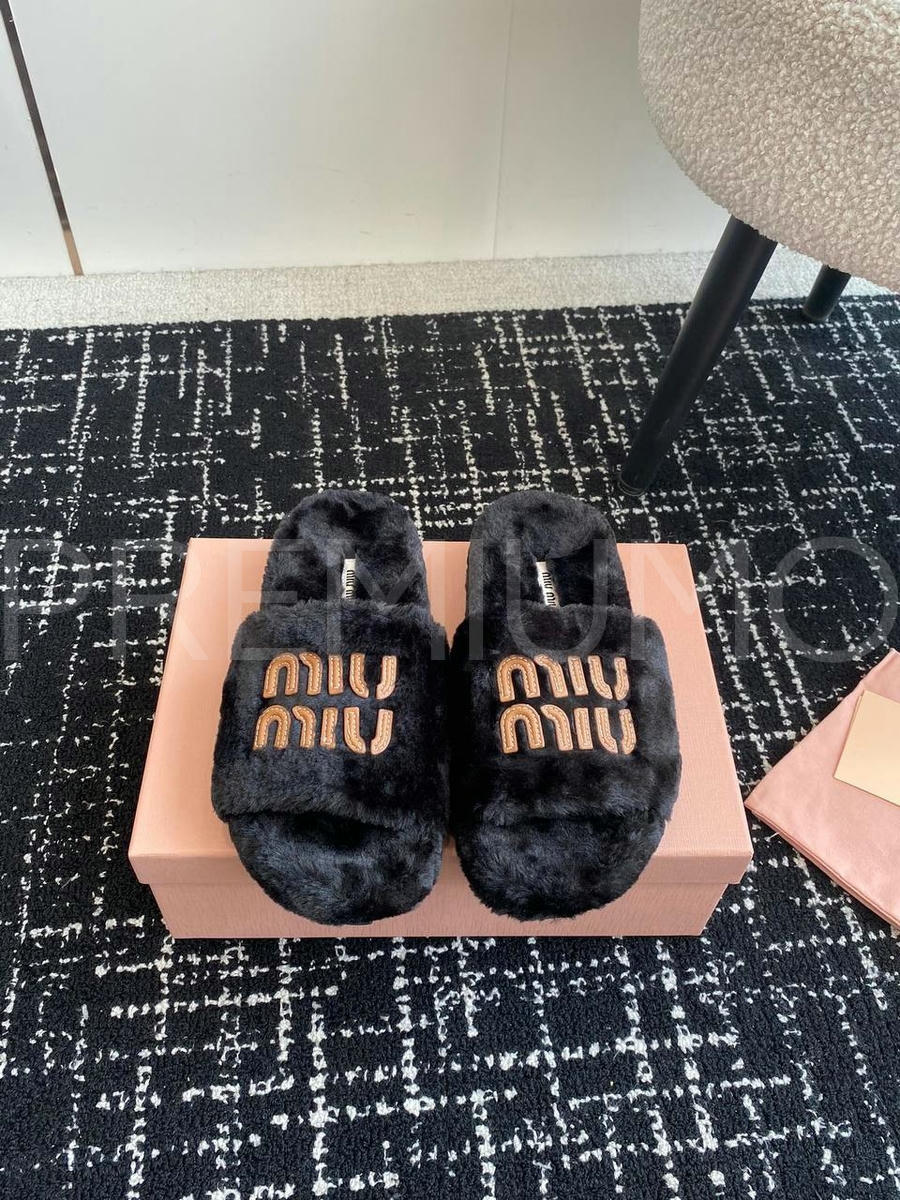 Miu Miu шлепанцы PR281159 3 Miu Miu шлепанцы PR281159 3