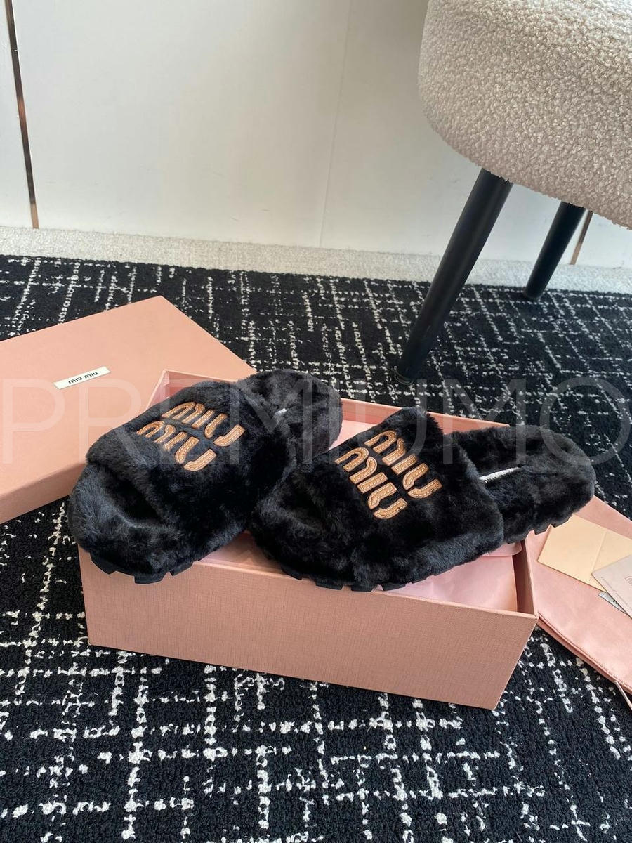 Miu Miu шлепанцы PR281159 5 Miu Miu шлепанцы PR281159 5