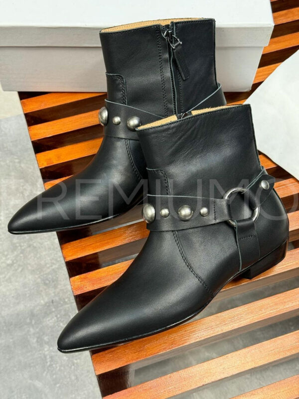Isabel Marant кожаные черные сапоги PR546046 2