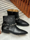 Isabel Marant кожаные черные сапоги PR546046 7