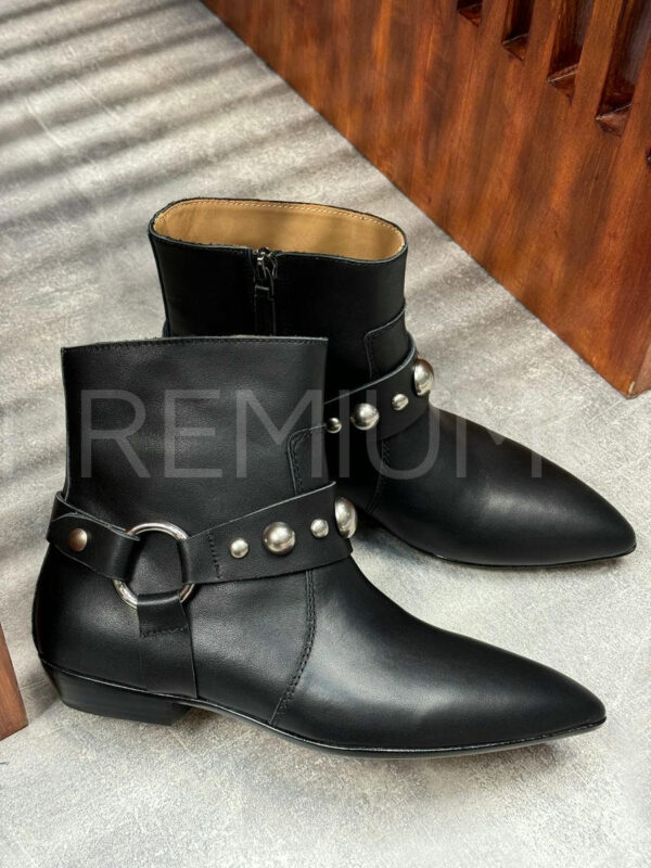 Isabel Marant кожаные черные сапоги PR546046 3