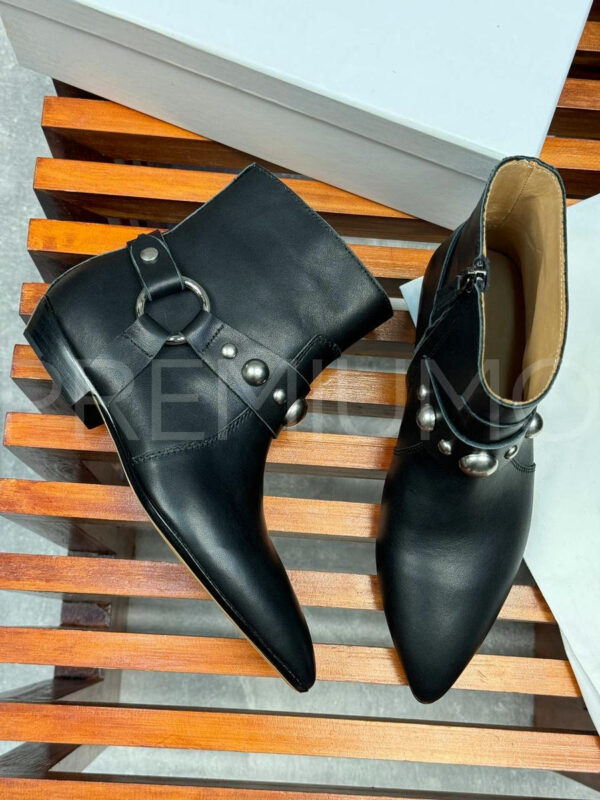 Isabel Marant кожаные черные сапоги PR546046 4
