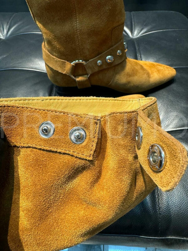 Isabel Marant сапоги коричневые замшевые PR262578 5