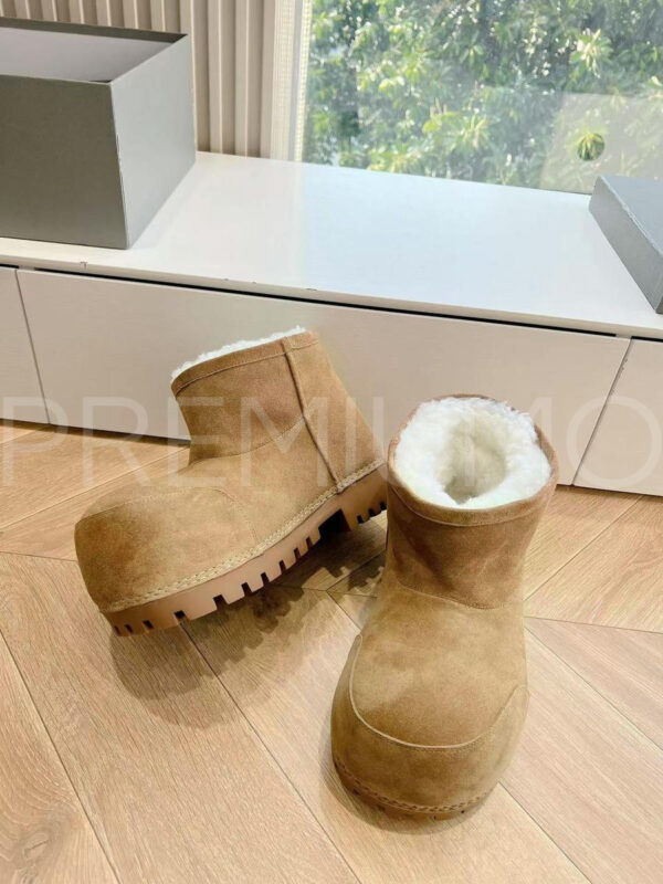 Balenciaga WOMEN’S ALASKA FUR BOOTIE модные угги PR955910 2
