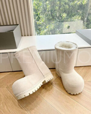 Balenciaga WOMEN’S ALASKA FUR BOOTIE угги бежевые PR499431
