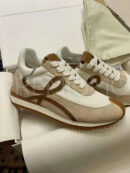 Loewe Flow Runner кроссовки замшевые бежевые PR329948 6