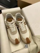 Loewe Flow Runner кроссовки замшевые бежевые PR329948 7