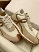 Loewe Flow Runner кроссовки замшевые бежевые PR329948 9